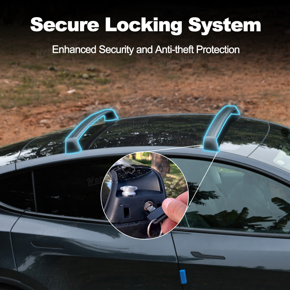 Model Y Juniper Roof Rack Crossbars for Tesla side angle
