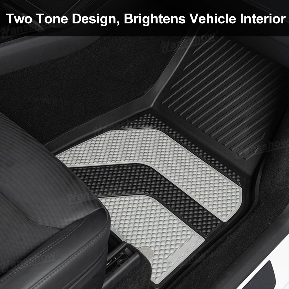Model Y Juniper TPE Floor Mats - Close-up of TPE material