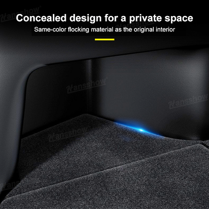 Model Y Juniper Rear Trunk Organizer from above view