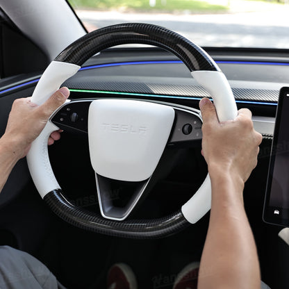 Model Y Juniper Steering Wheel Carbon Fiber Style ergonomic design