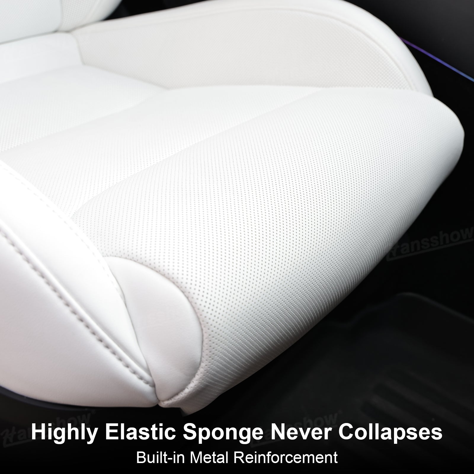 Model Y Juniper Seat Replacement Sport Seats NAPPA Leather Close-Up