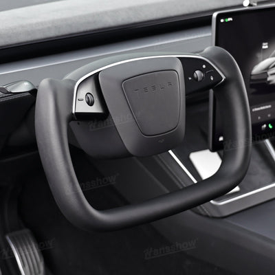 Model Y Yoke Steering Wheel Nappa dashboard integration