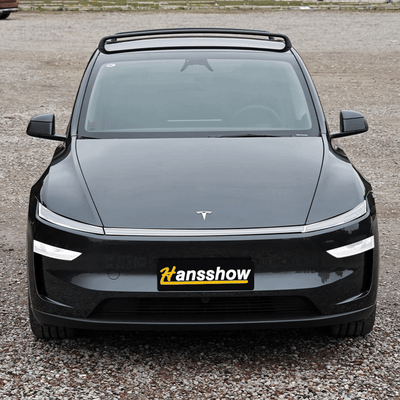 Model Y Juniper Light Bar & Headlight TPU Protective Film Kit PPF - installed view