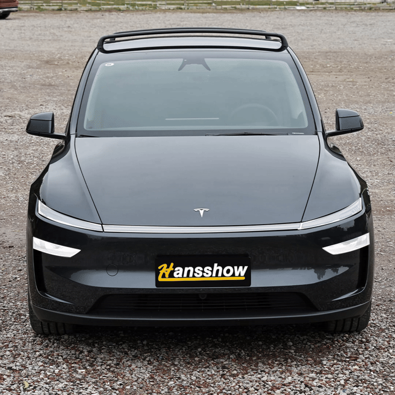 Model Y Juniper Light Bar & Headlight TPU Protective Film Kit PPF - installed view