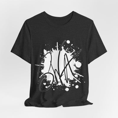 SWA Signature Splash Tee in red color on rack