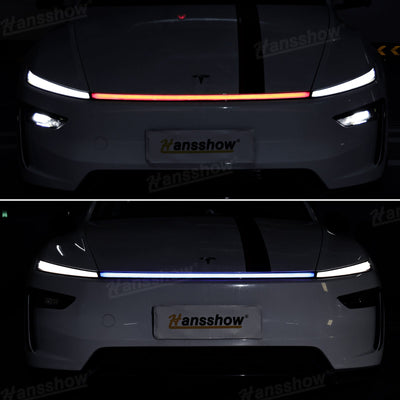 Model Y Juniper RGB Daytime Running Lights in daylight