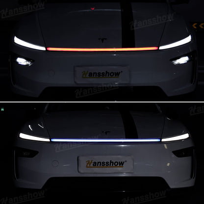 Model Y Juniper RGB Daytime Running Lights in daylight