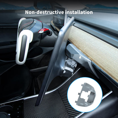 Model 3 and Model Y Console Screen Rotating Swivel Kit - top view