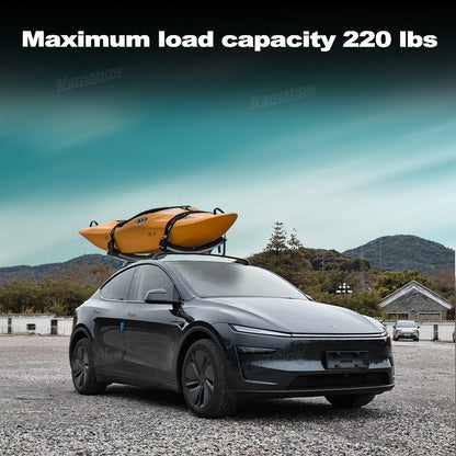 Model Y Juniper Roof Rack Crossbars for Tesla installed view