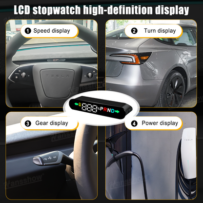 Model Y Juniper Dashboard Hidden HUD Display Screen installed