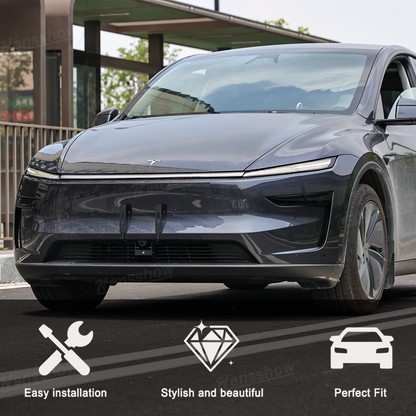 Model Y Juniper License Plate Frame installation process