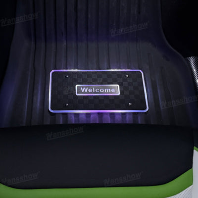 Model Y Juniper LED Floor Mat Lights with Tesla Logo - color changing feature