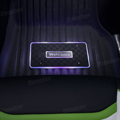 Model Y Juniper LED Floor Mat Lights with Tesla Logo - color changing feature