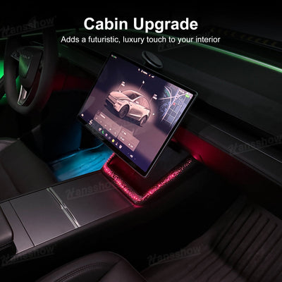 Model Y Juniper Ambient Lighting for Wireless Charging Port - side angle