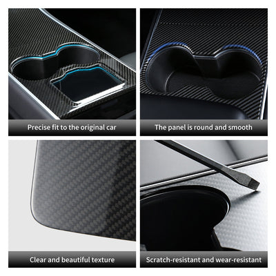Installed Model 3/Y Carbon Fiber Trim in Tesla Model Y interior