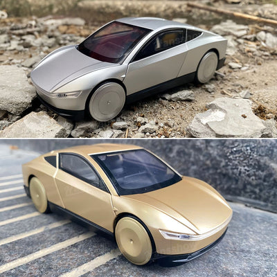 1:32 Cybercab Robotaxi Autonomous Collectible Diecast Alloy Model Car on display shelf