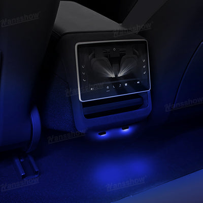 Model Y Juniper RGB USB-C Ambient Lighting backseat installed view