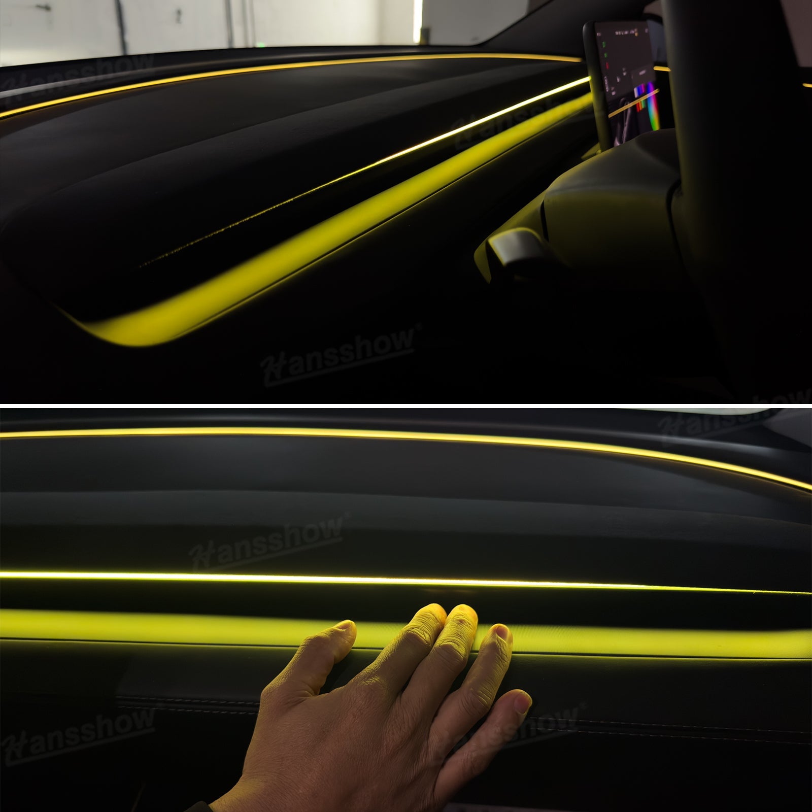 Streamer Ambient Light for Tesla Model Y & 3 vehicle compatibility