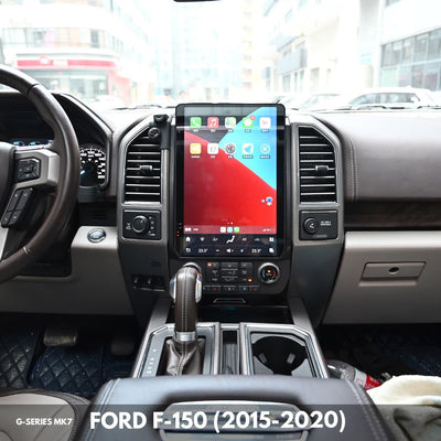 G-Series head unit rear view with connections for Ford F-150
