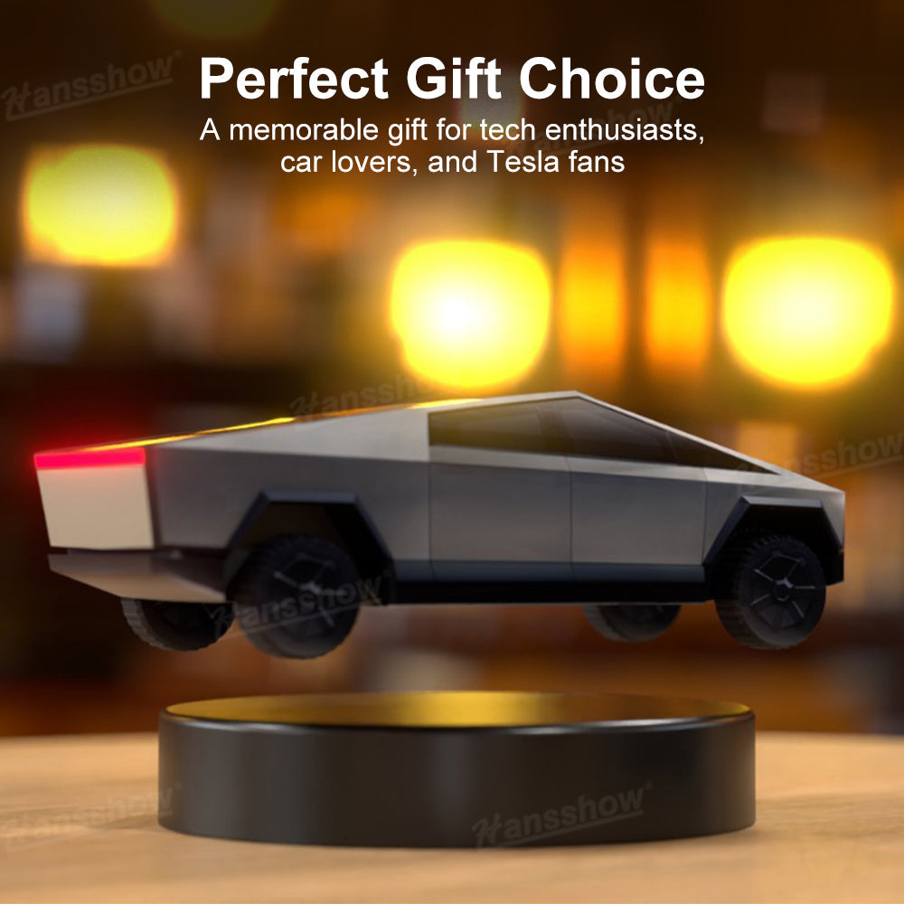 Levitating Cybertruck Model 360° Magnetic Floating Display top view