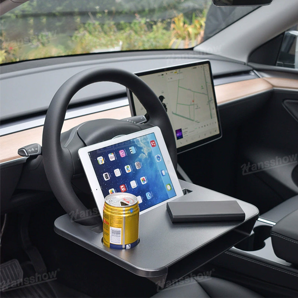 Steering Wheel Desk for Tesla Model Y close-up detail