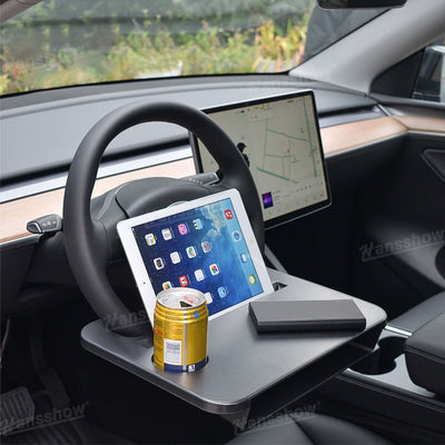 Steering Wheel Desk for Tesla Model Y close-up detail