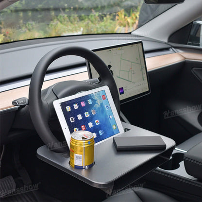 Steering Wheel Desk for Tesla Model Y close-up detail