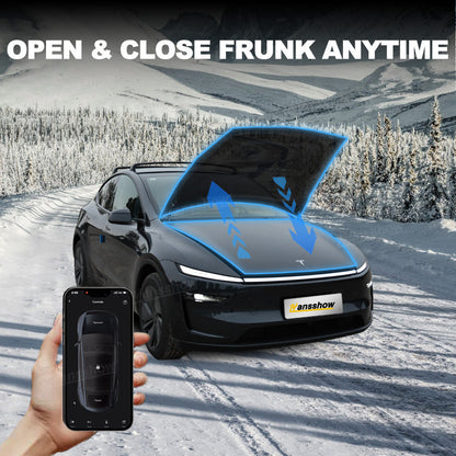 Model Y Juniper Power Frunk Kit close-up of anti-pinch function