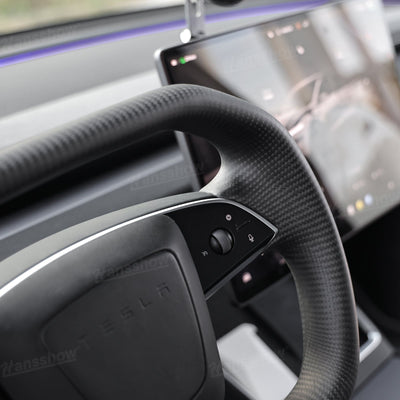 Model Y Juniper Steering Wheel Real Carbon Fiber CyberWheel 2.0 lightweight construction