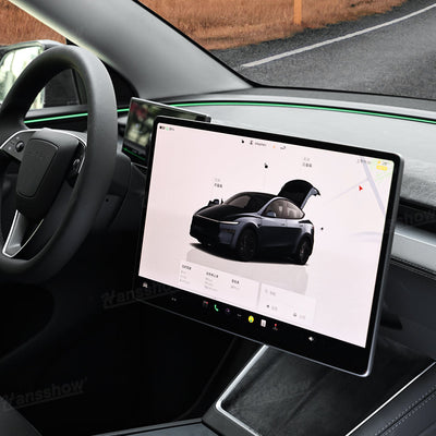 Power Swivel Mount for Tesla Model Y with touchscreen view