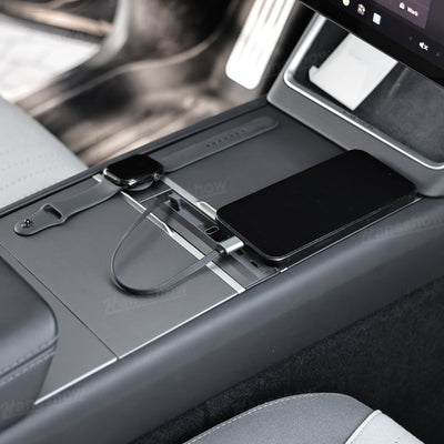 Model Y Juniper USB Hub Adapter with Apple Watch Charger - cable management