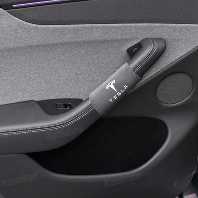 Model Y Juniper Alcantara door handle covers luxury finish