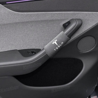 Model Y Juniper Alcantara door handle covers luxury finish