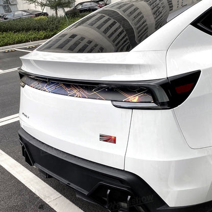 Model Y Juniper Liftgate Panel Wrap Vinyl Wrap Tailgate Applique - texture detail