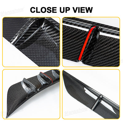Model Y Juniper Rear Diffuser showcasing its lightweight carbon fiber construction