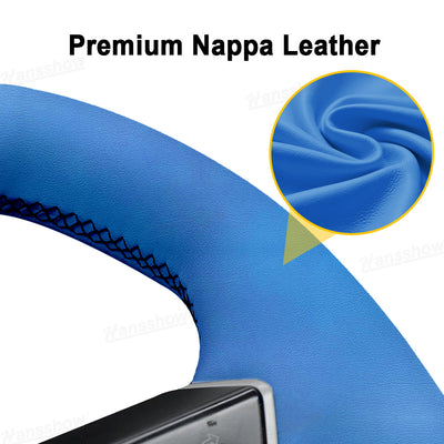 Model Y Juniper DIY Hand Stitching Steering Wheel Wrap stitching detail