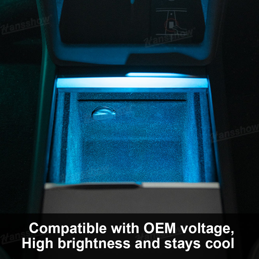 Ambient Lighting for Model Y/Y Juniper & Model 3/3 Highland in dark interior
