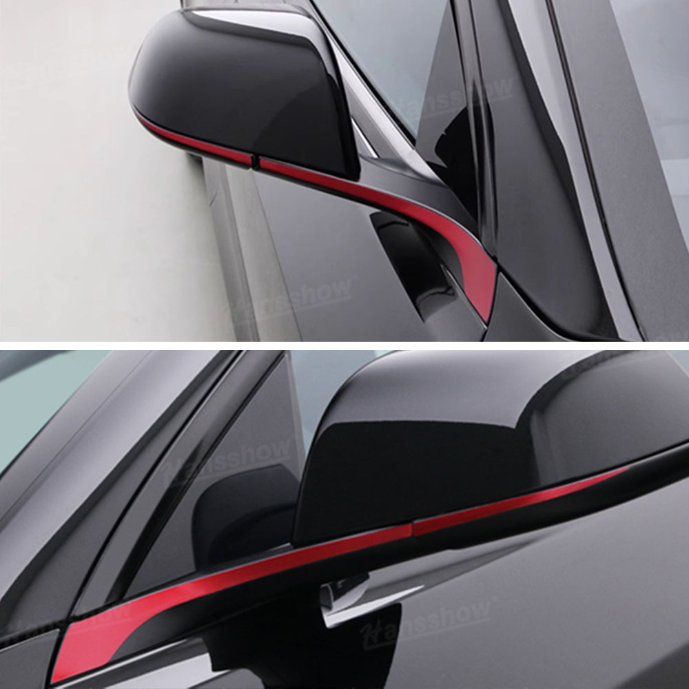 Model Y Juniper PPF Rearview Mirror Cover Trim detail shot