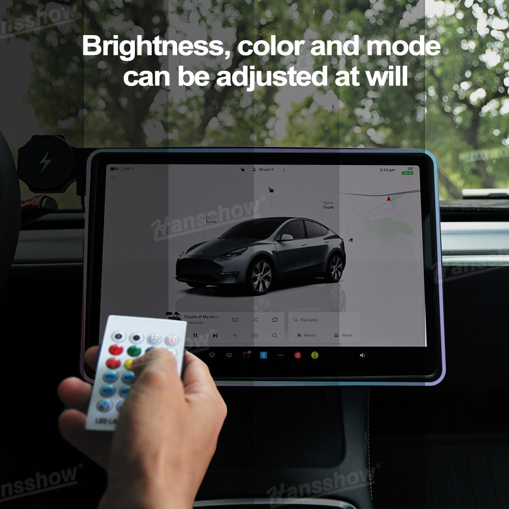 Model 3/Y Screen Ambient Light with smartphone charging
