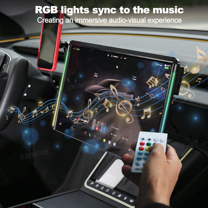Model 3/Y Screen Ambient Light with mood lighting