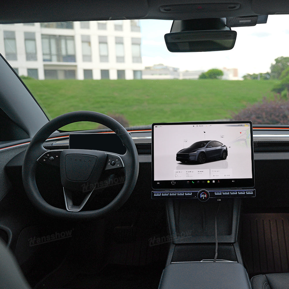 Model Y Juniper Control Button tactile feedback close-up