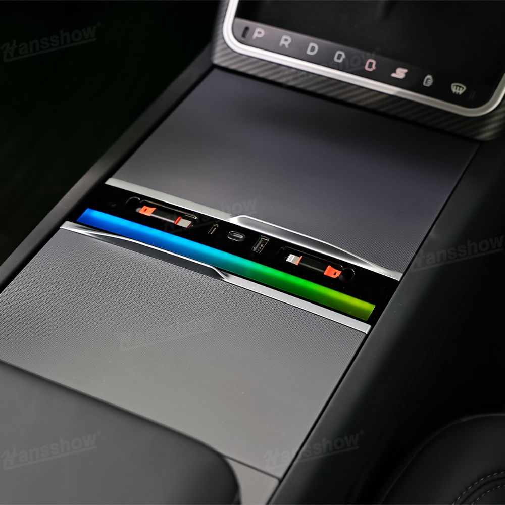 Model Y Juniper USB Hub & OBD Hub Adapter in action