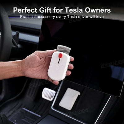 Screen Cleaner for Tesla Center Screen with clear display after use