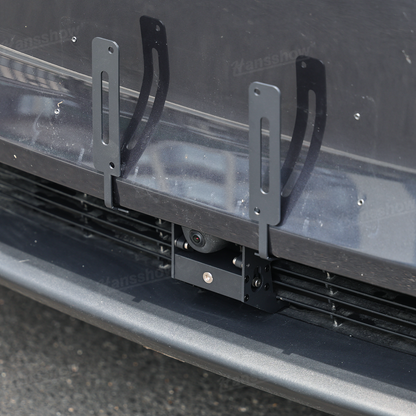 Model Y Juniper License Plate Frame in car wash