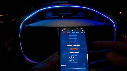 Model Y Juniper Rear Trunk Ambient Lighting RGB LED Light Strips - lifestyle shot