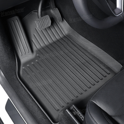 Model Y Floor Mats Custom Fit All Weather TPE Interior Accessories - raised edges