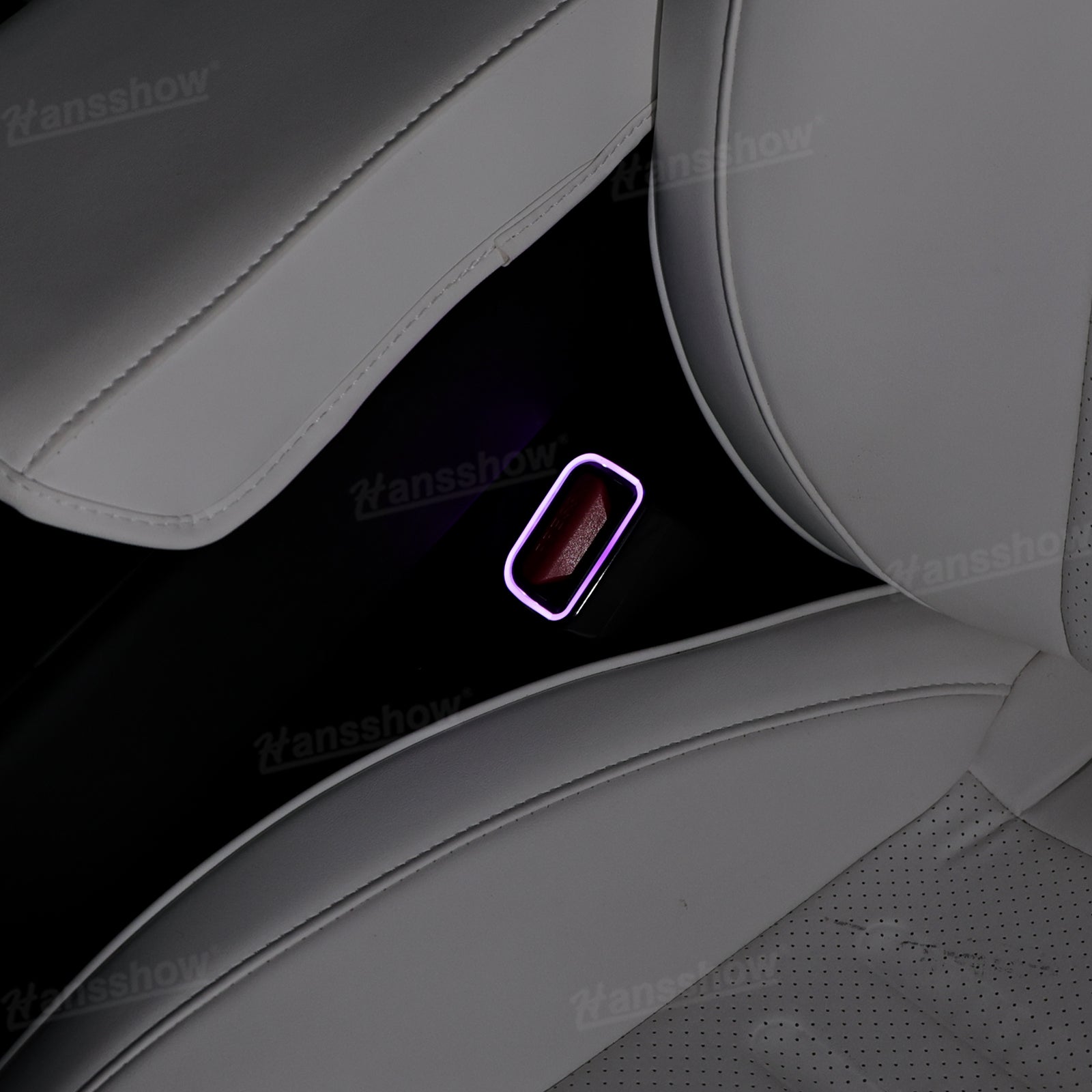 Model Y Juniper/3 Highland Ambient Lighting Kit backseat lighting view