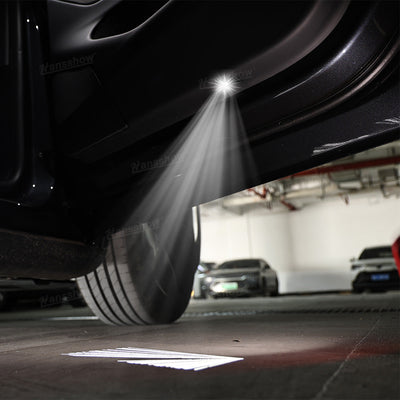 Model 3&Y Welcome Light Launch Series Door Projector Lamps for Tesla Model Y - angle view