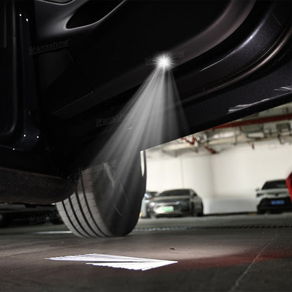 Model 3&Y Welcome Light Launch Series Door Projector Lamps for Tesla Model Y - angle view