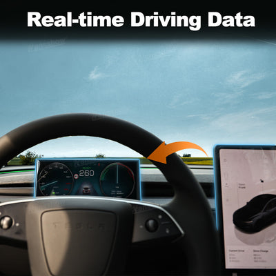 Tesla Model Y Heads Up Display F9 9 Inches Touch Screen rear view